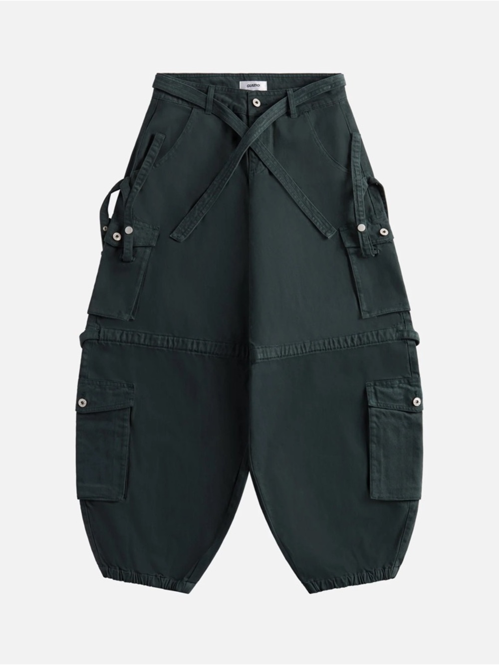 Guizo Anais Green Cargo Pants S